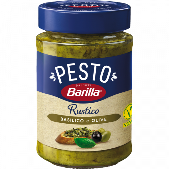 Barilla Pesto Rustico Basilico e Olive 200 g 