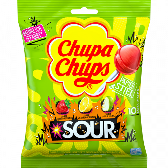 Chupa Chups Sour 10 Stück 