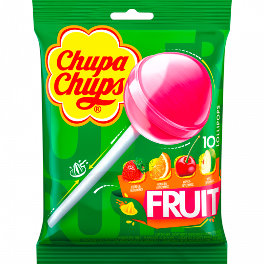 Chupa Chups Lollipops Frucht 10 Stück 