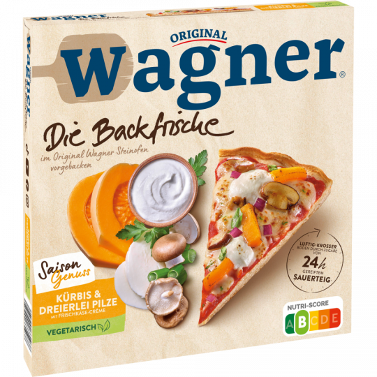 Original Wagner Die Backfrische Kürbis & Dreierlei Pilze 375 g 