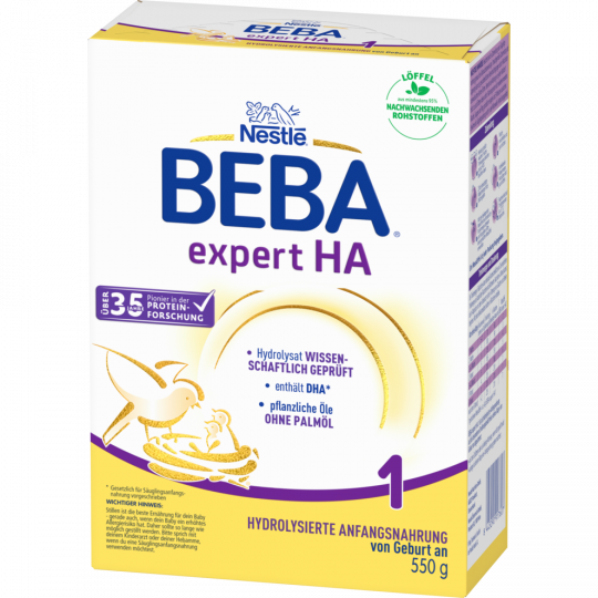 Nestlé BEBA Expert HA 1 Anfangsnahrung von Geburt an 550 g 