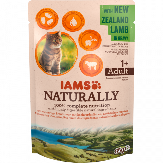 IAMS Naturally Katzenfutter Erwachsen Lamm 85 g 