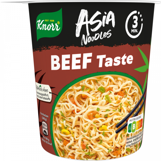 Knorr Asia Noodles Snack Becher Rind 63 g 