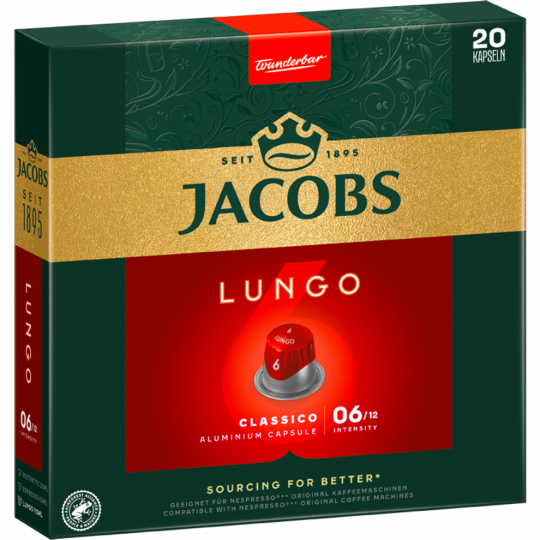 Jacobs Lungo 6 Classico 20 Kapseln 