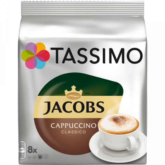 Tassimo Jacobs Cappuccino Classico 8 + 8 Kapseln 