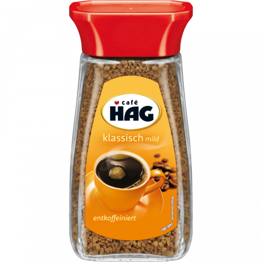 café HAG Klassisch mild entkoffeiniert löslicher Kaffee 100 g 