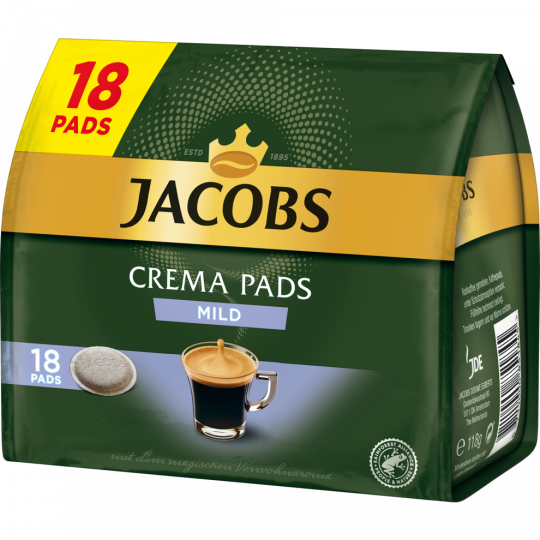 Jacobs Crema Pads Mild 18 Pads 