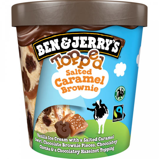 BEN & JERRY'S Topped Salted Caramel Brownie 438 ml 