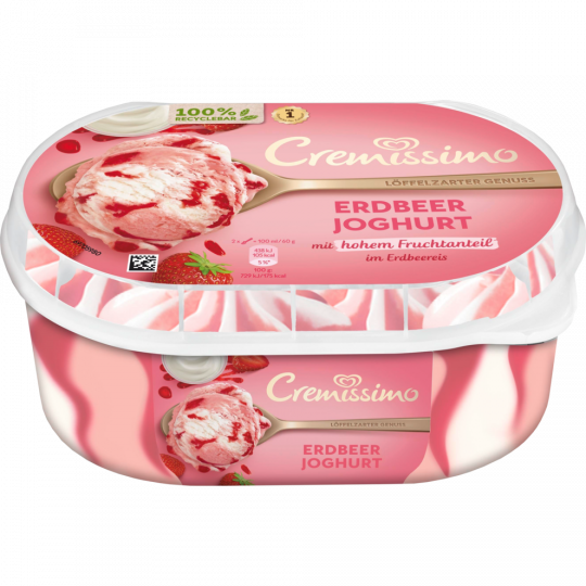 LANGNESE Cremissimo Erdbeer Joghurt 900 ml 