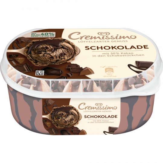 LANGNESE Cremissimo Schokoladen Eis 825 ml 