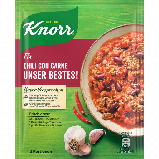 Knorr Fix Chili con Carne Unser Bestes! für 3 Portionen 