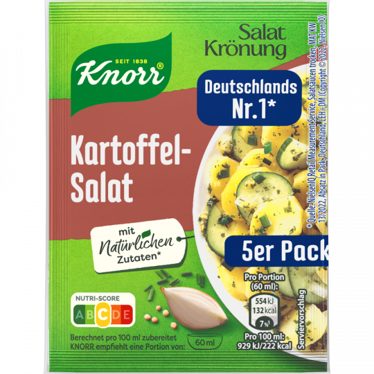 Knorr Salatkrönung Kartoffelsalat für 5 x 120 ml 