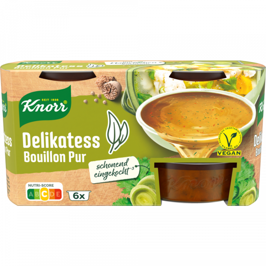 Knorr Bouillon Pur Delikatess für 6 x 0,5 l 