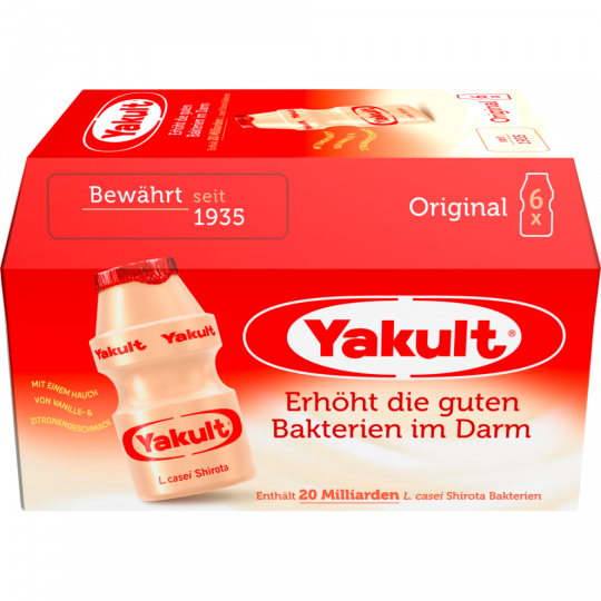 Yakult Original 0 % Fett 6 x 65 ml 