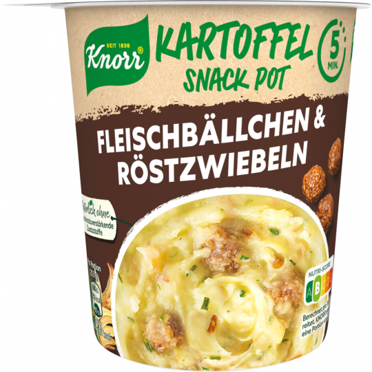 Knorr Kartoffel Snack Fleischbällchen & Röstzwiebeln 53 g 