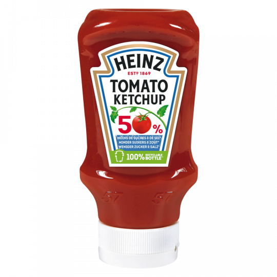 HEINZ Tomato Ketchup 50% weniger Zucker & Salz 500 ml 