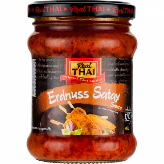 Real Thai Erdnuss Satay Sauce 200 ml 