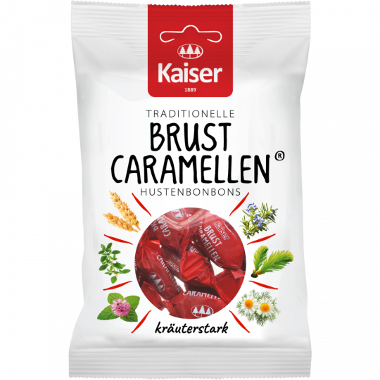 Kaiser Traditionelle Brust Caramellen Hustenbonbons 100 g 