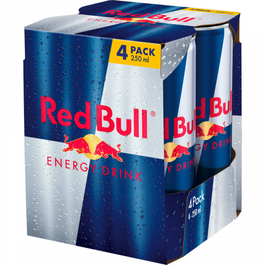 Red Bull Energy Drink - 4-Pack 4 x 0,25 l 
