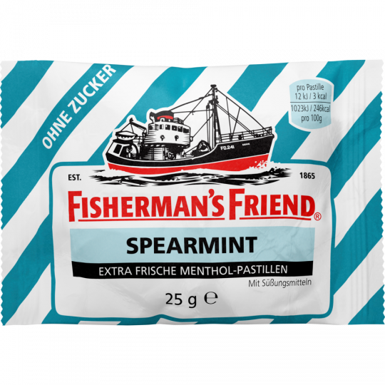 Fisherman's Friend Spearmint ohne Zucker Pastillen 25 g 