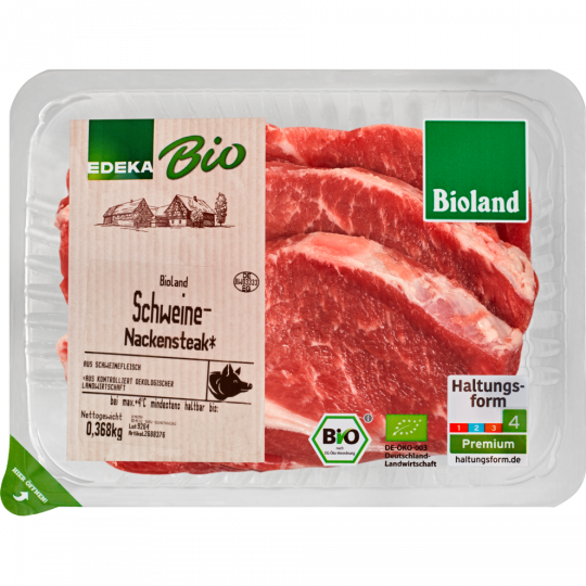 Bioland Schweine-Hals-Steak 3er ca.390g 