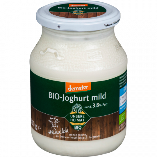 Unsere Heimat Demeter Naturjoghurt 3,8 % Fett 500 g 